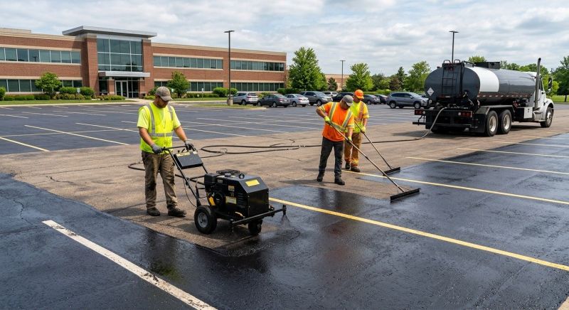 Commercial Asphalt Sealing in Denver, CO