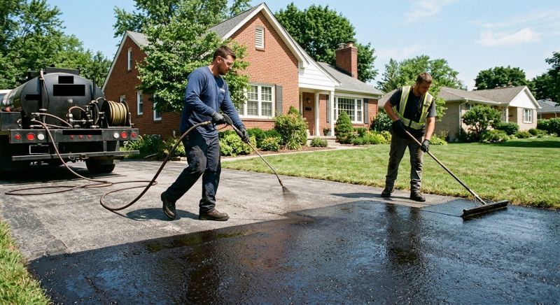 Tar Driveway Sealing in Columbus, OH